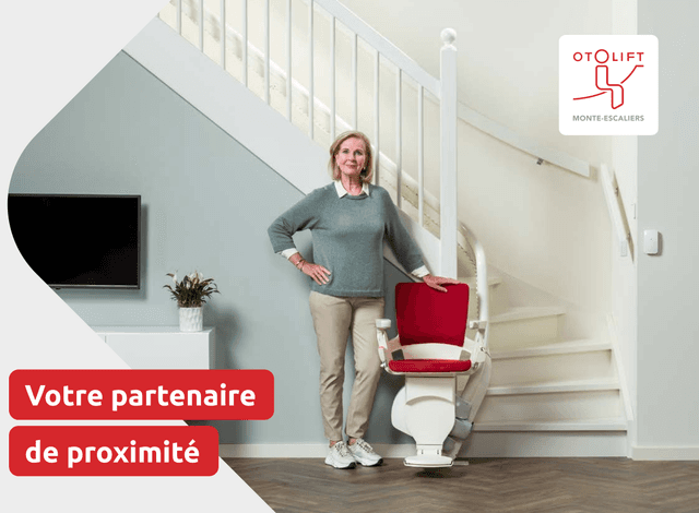 Photo de brochure monte escalier Otolift