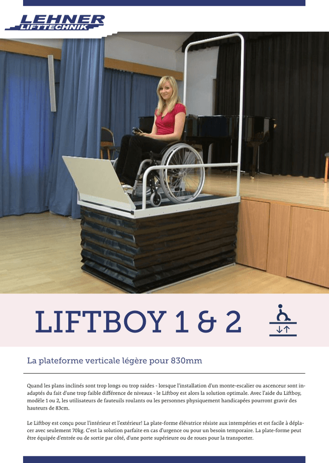 Photo de brochure Liftboy 1 & 2